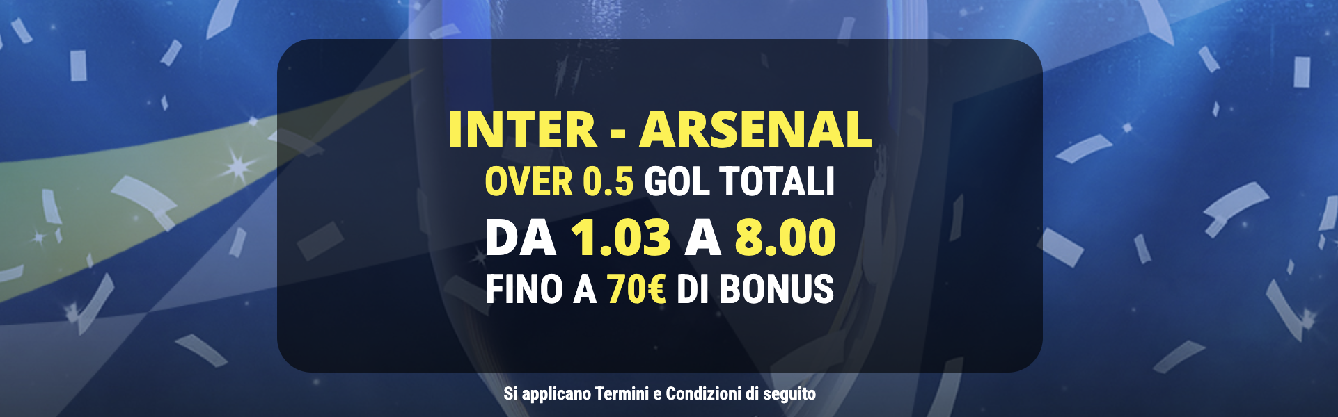 inter arsenal quota maggiorata