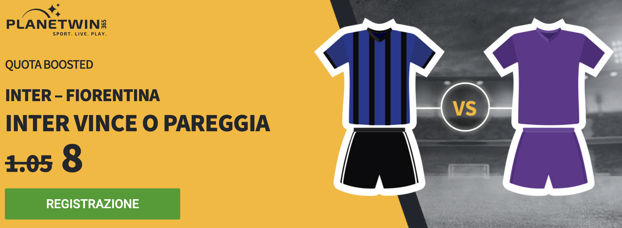 inter fiorentina quota maggiorata