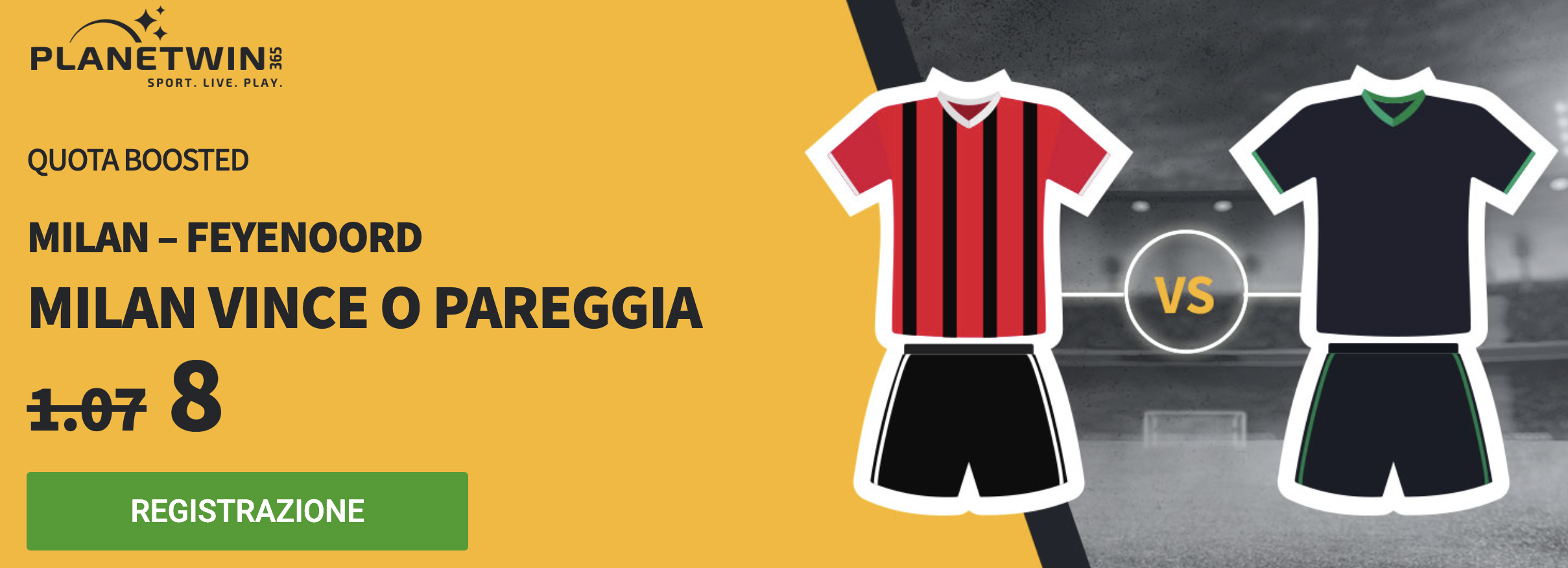 milan feyenoord quota maggiorata champions league