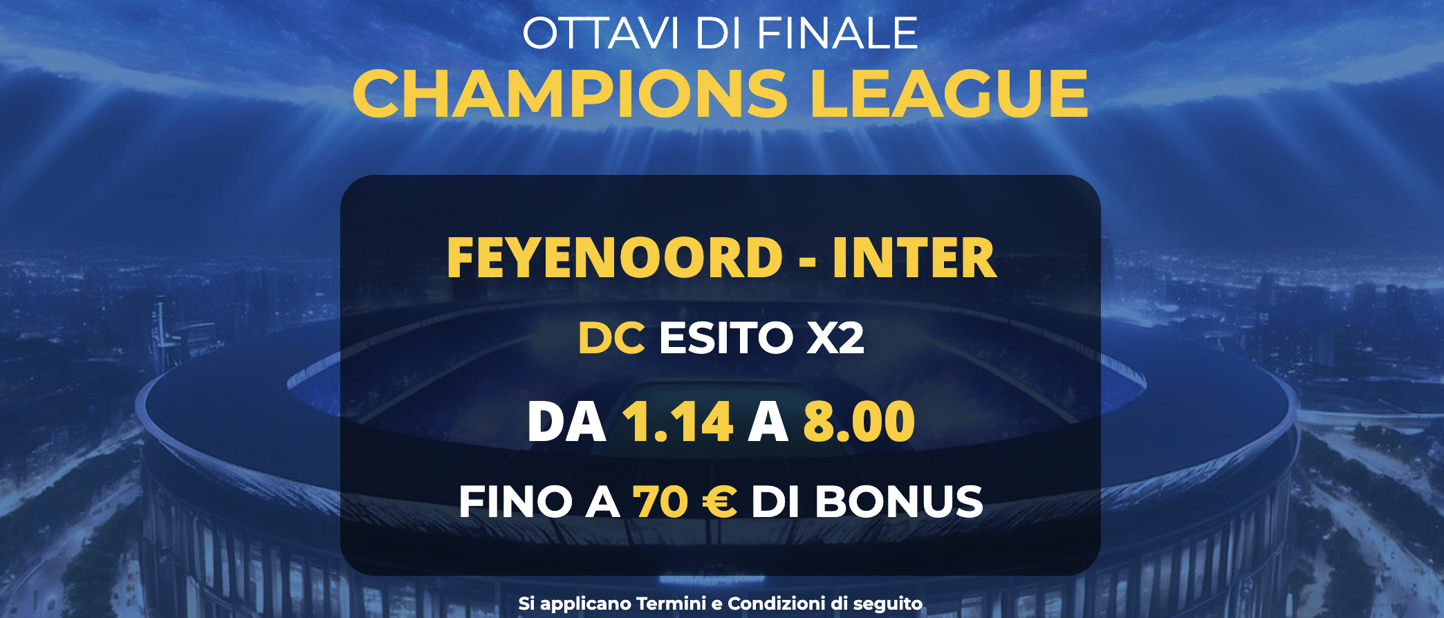 feyenoord inter quota maggiorata champions league
