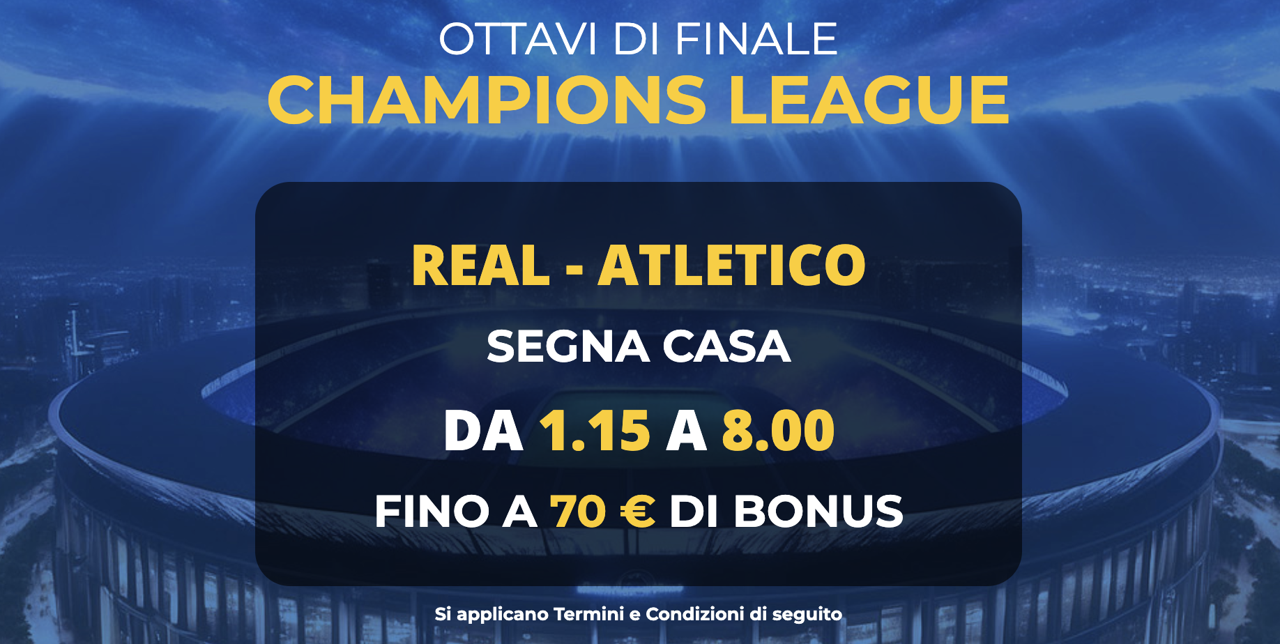 real madrid atletico madrid quota maggiorata champions league