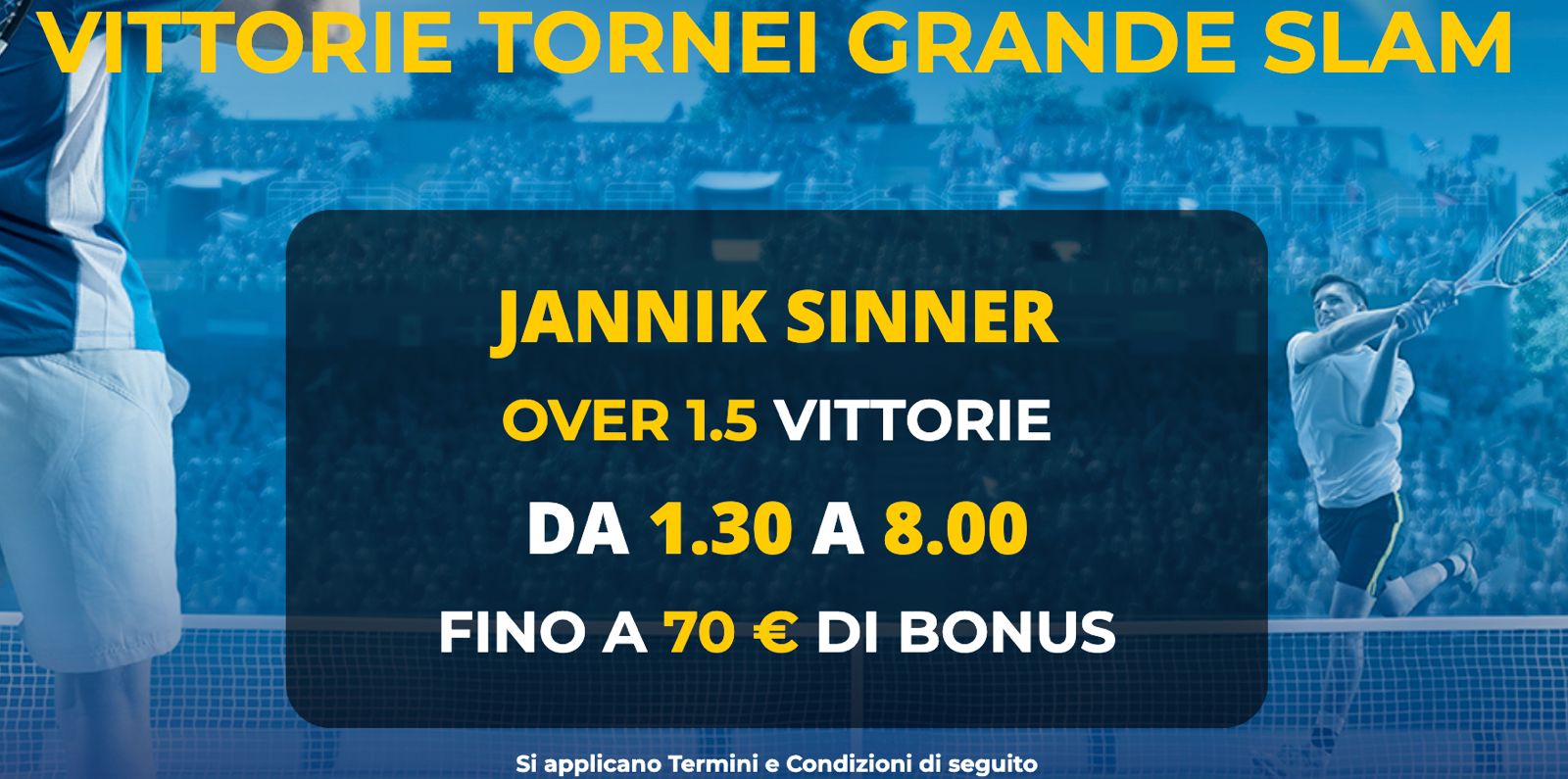 sinner quota maggiorata vincente