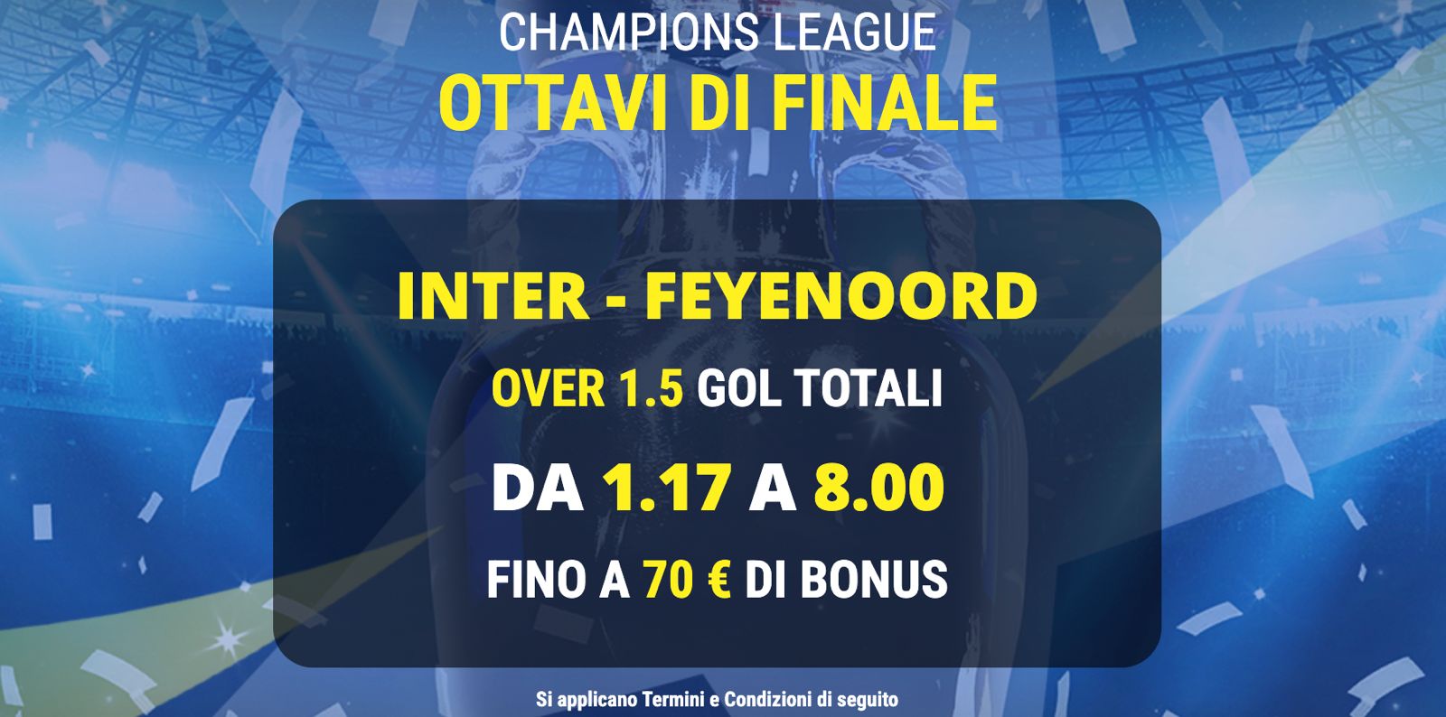 inter feyenoord quota maggiorata