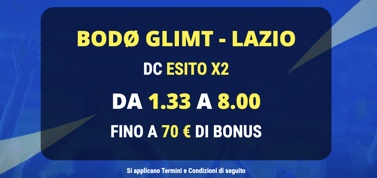 bogo glimt lazio quota maggiorata