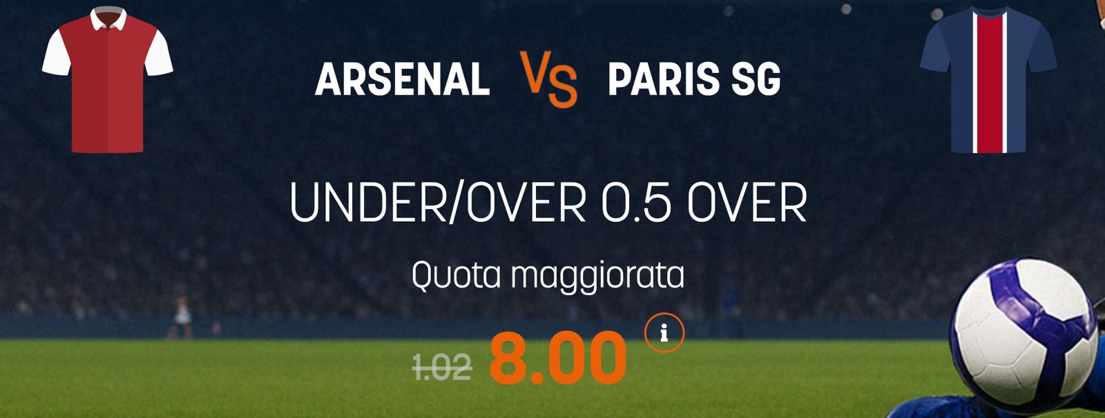 arsenal psg quota maggiorata champions league