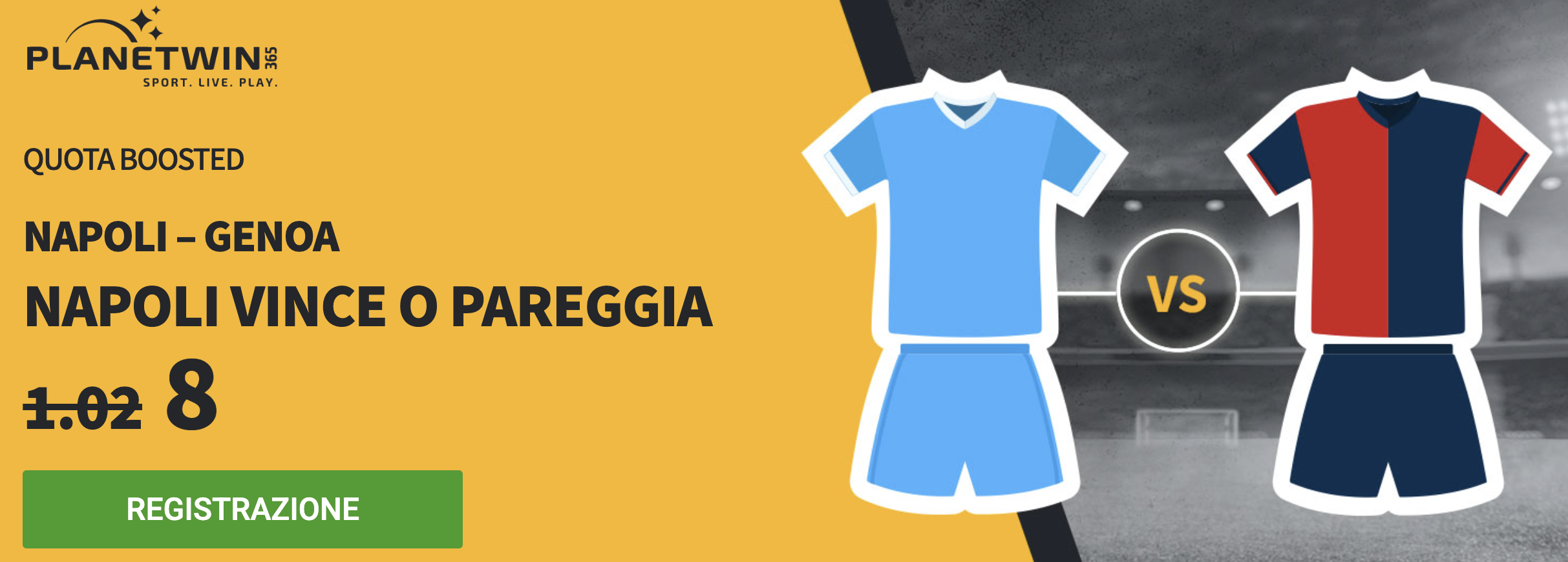 napoli genoa quota maggiorata