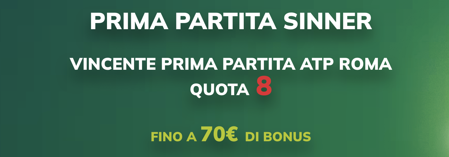 Sinner Navone quota maggiorata