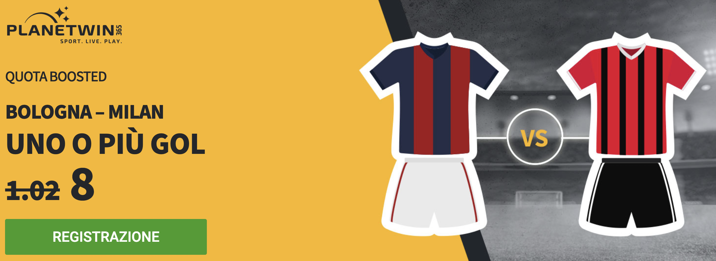 bologna milan quota maggiorata coppa italia