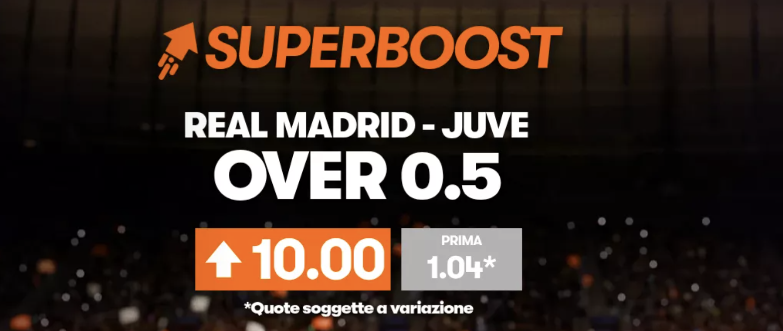 real madrid juventus quota maggiorata
