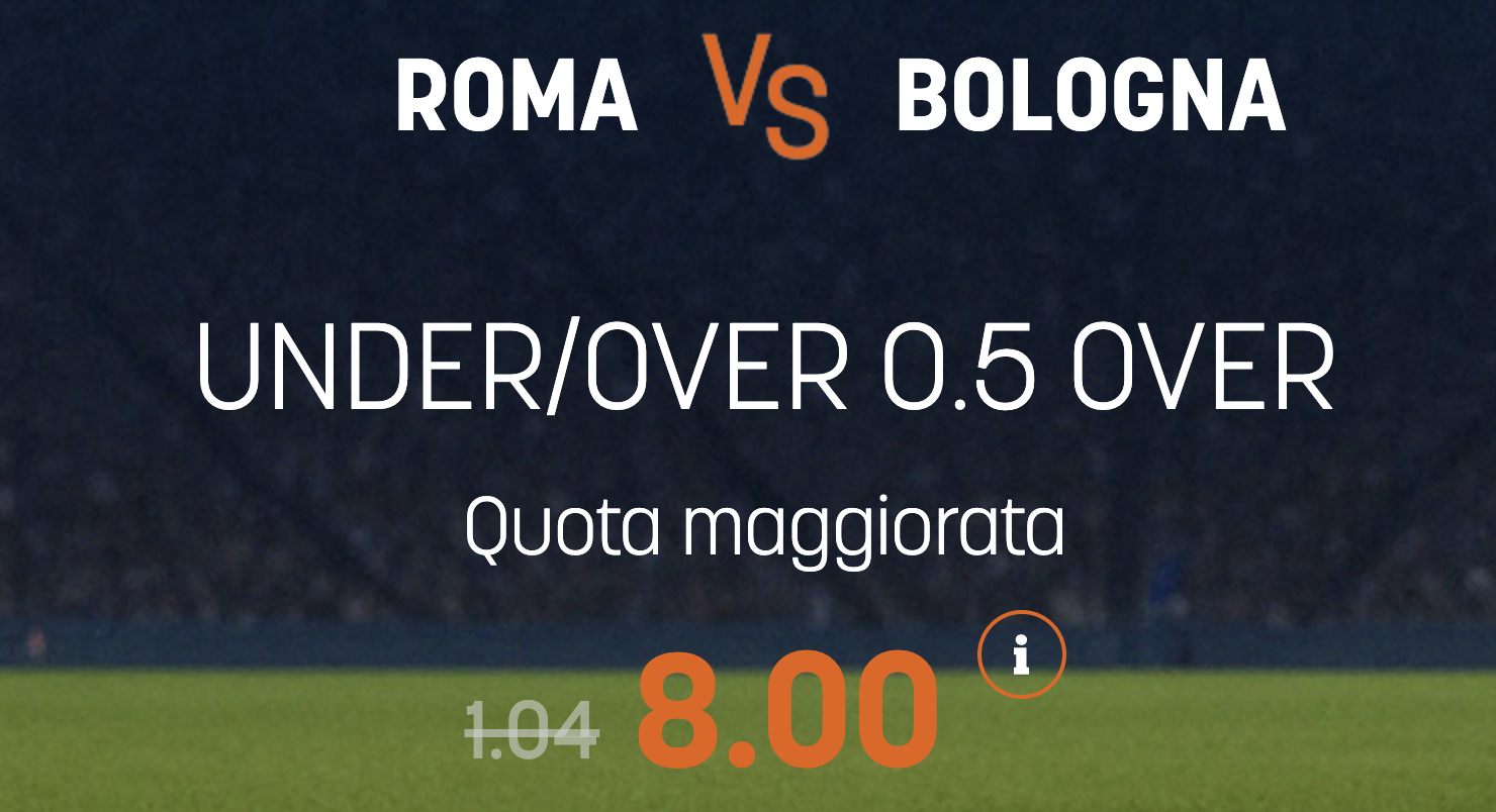 roma bologna quota maggiorata