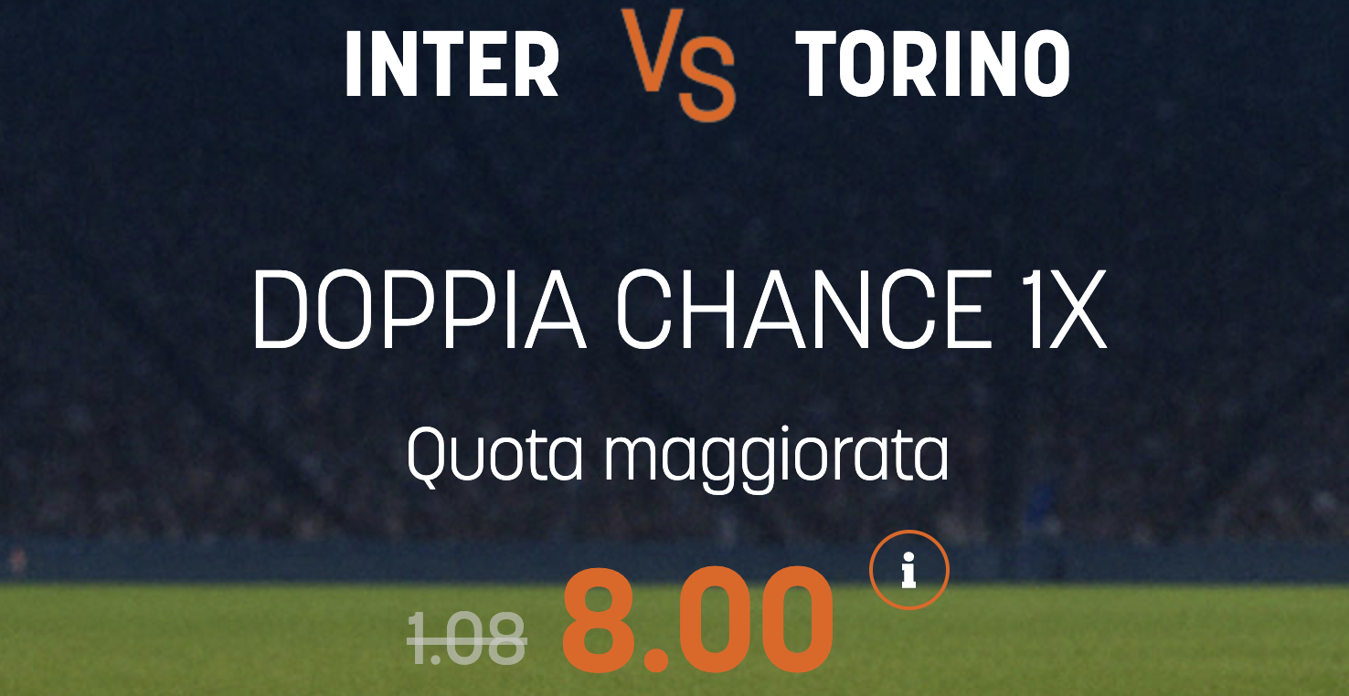 inter torino quota maggiorata