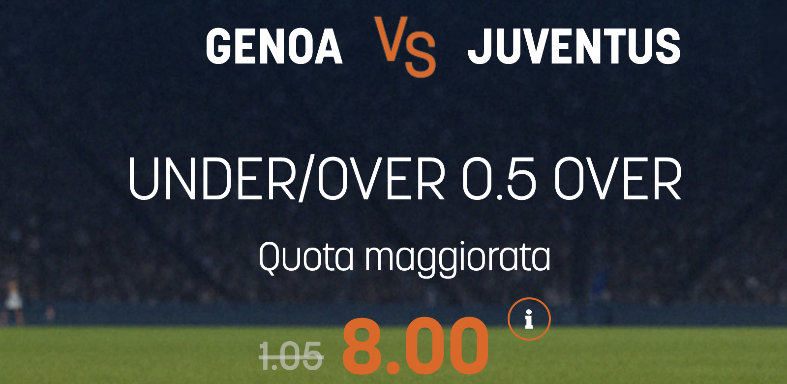 genoa juventus quota maggiorata