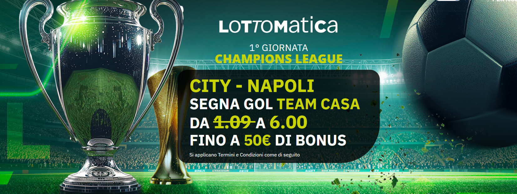 manchester city napoli quota maggiorata