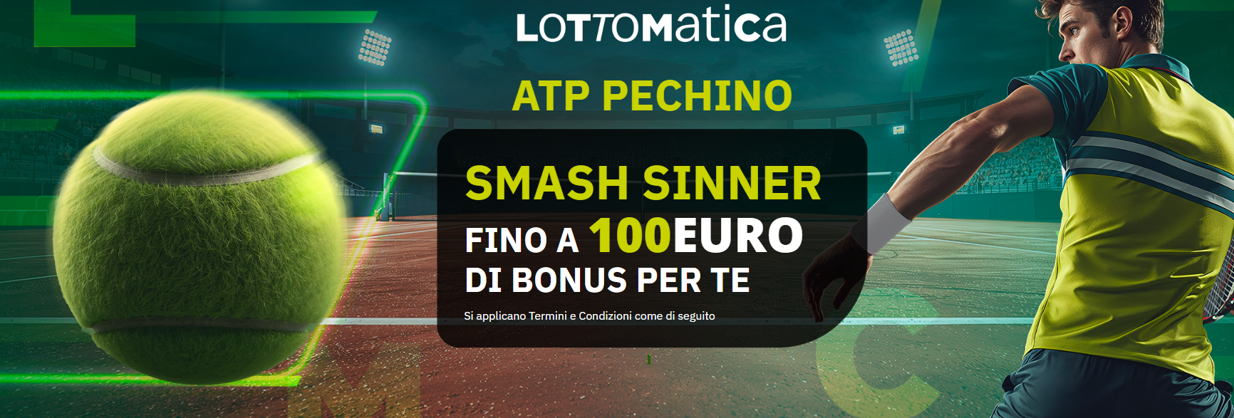 Sinner passa il turno quota maggiorata Goldbet e Lottomatica