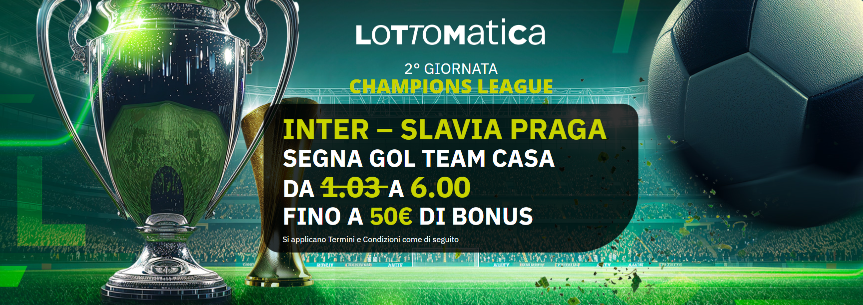Inter-Slavia Praga quota maggiorata