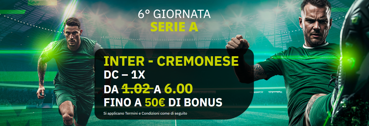 Inter-Cremonese quota maggiorata
