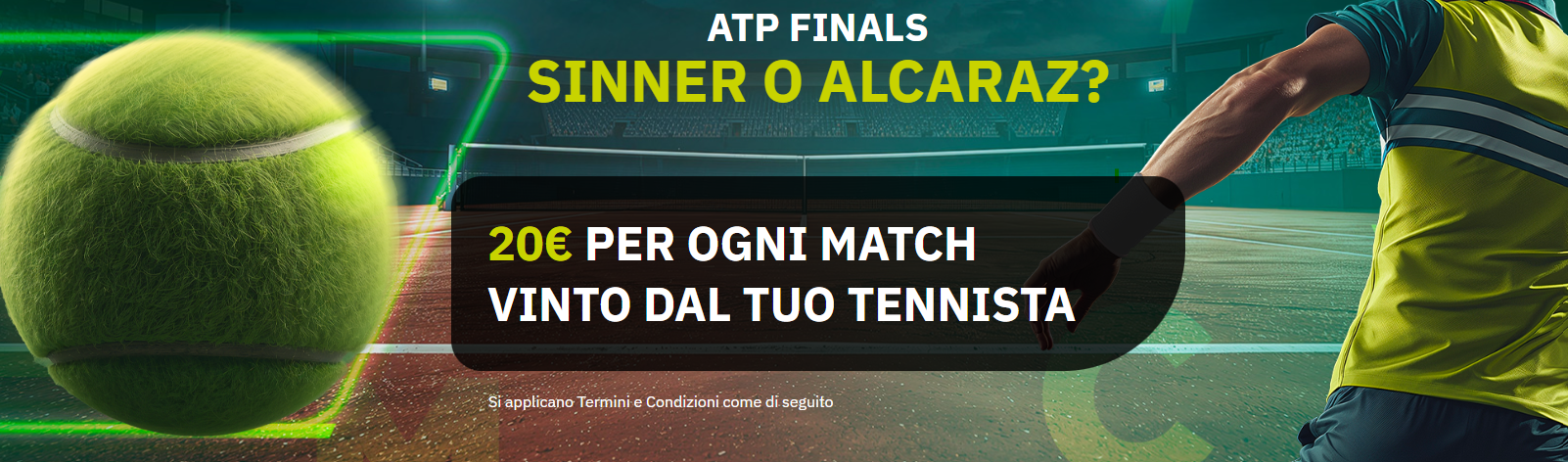 ATP Finals quota maggiorata