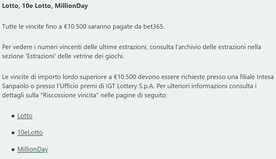 Come riscuotere vincite Bet365