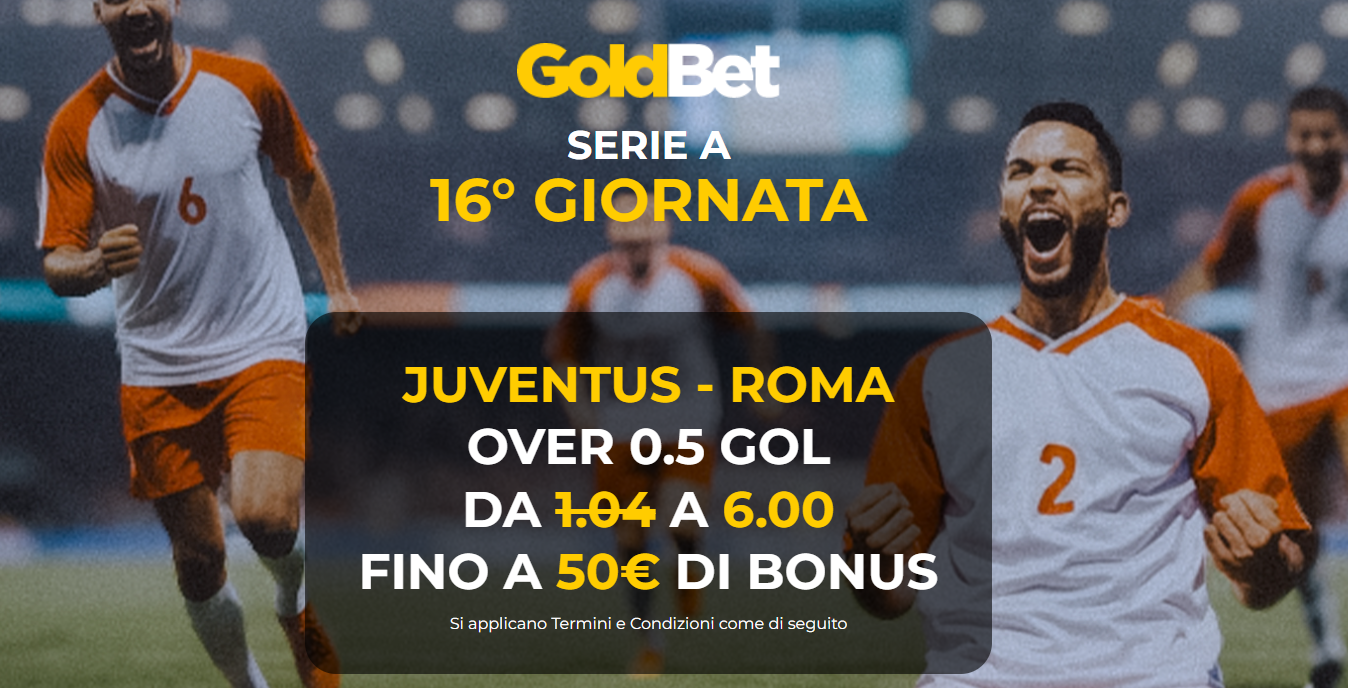 Juventus-Roma quota maggiorata