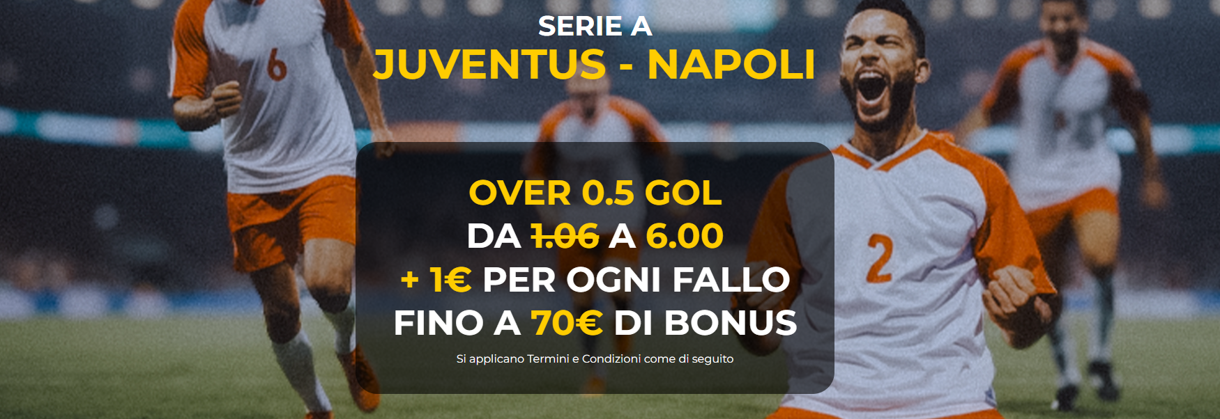 Juventus-Napoli quota maggiorata Serie A