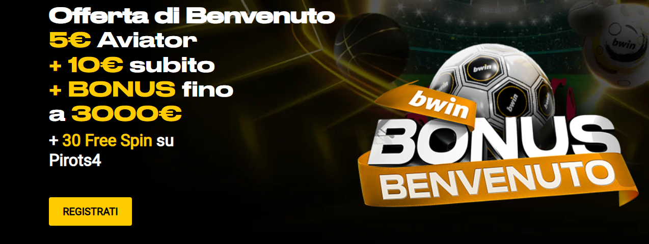 Bonus di benvenuto Bwin