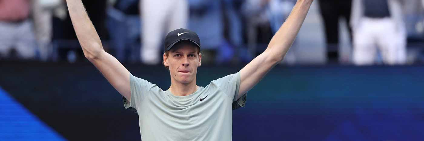 Superquota Maggiorata Lottomatica: Sinner vincente Australian Open a quota maggiorata 9.00