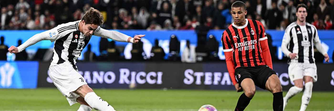 Superquota maggiorata Snai: Juventus-Milan Over 0.5 a quota 8.00!