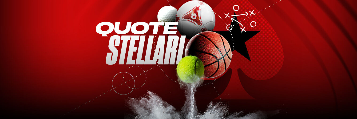 Quote stellari PokerStars: le quote migliori su tutti i big match